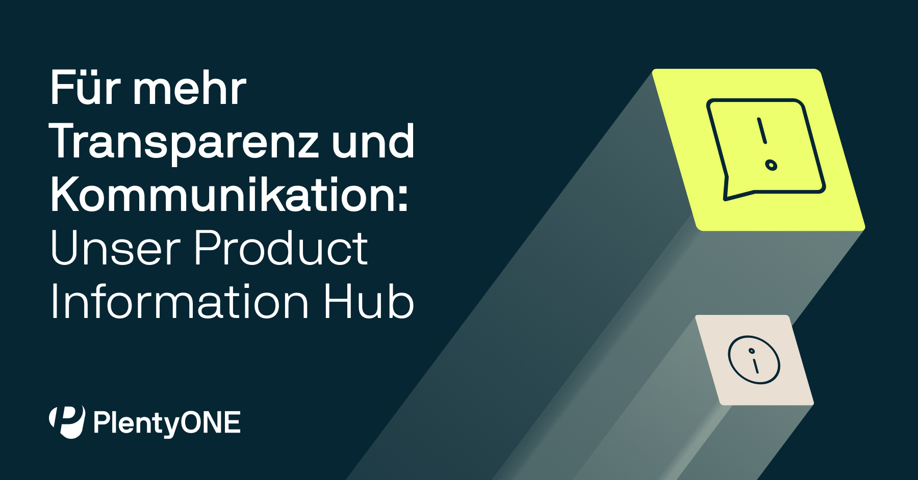 Banner: Für mehr Transparenz und Kommunikation: Unser Product Information Hub