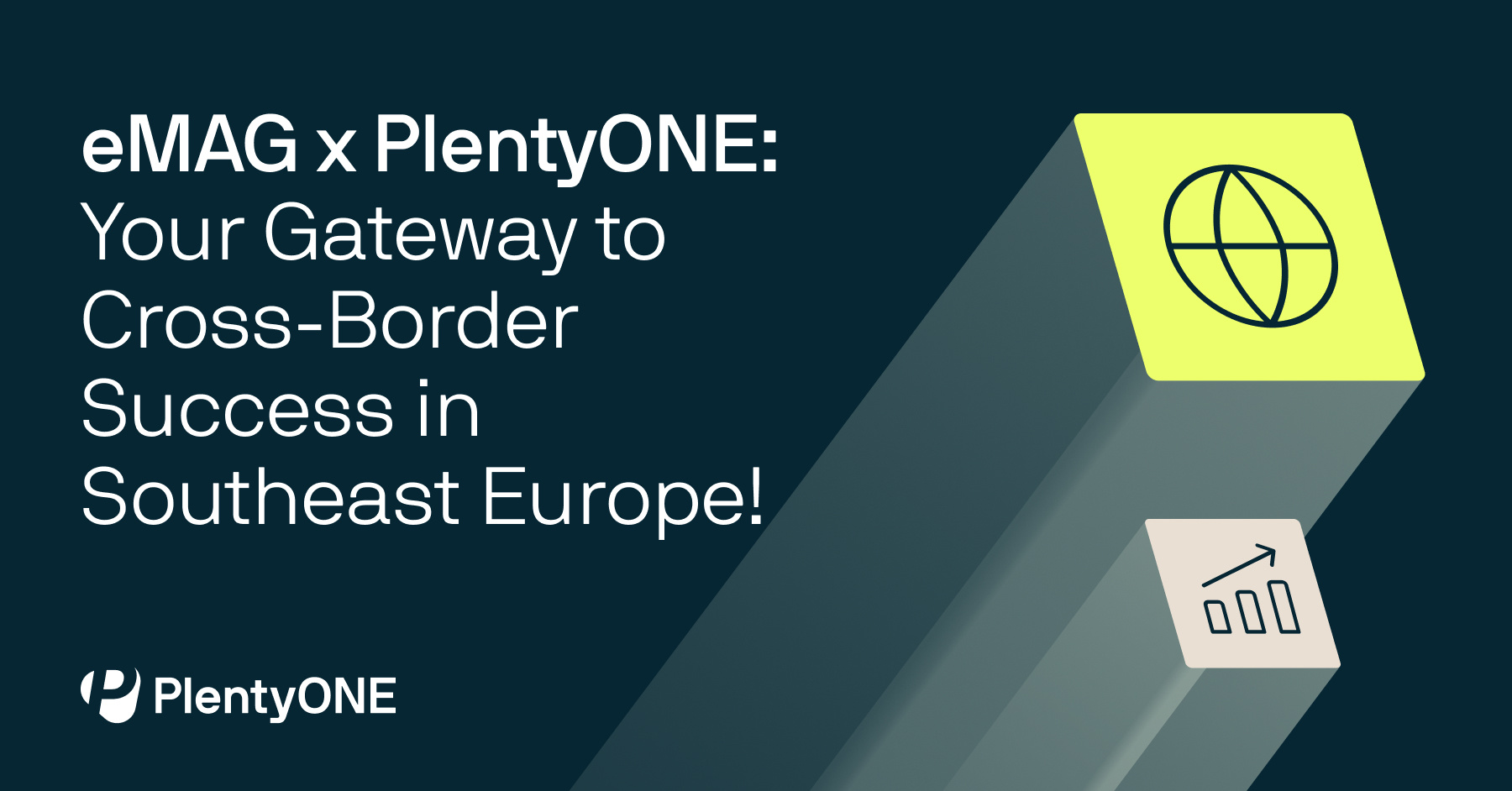 Banner: eMAG x PlentyONE: Your Gateway to Cross-Border Success in Southeast Europe!